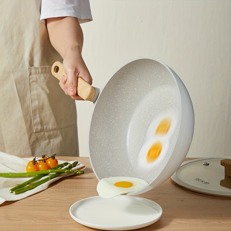 COOKER KING 30cm Non-Stick Wok Pan with Glass Lid – Restaurant-Grade, Non-Toxic & Compatible with All NZ Cooktops