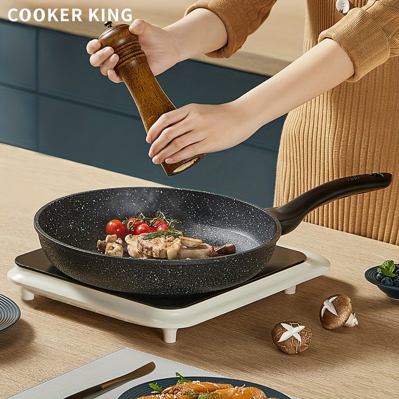 COOKER KING Nonstick Frying Pan – Non-Toxic, PFOA-Free Cooking with Heat-Resistant Handle for All NZ Cooktops