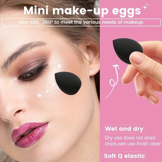 45pcs Complete Makeup Tools Set – Brushes, Sponges, Puffs, Cleaning Tool & Accessories