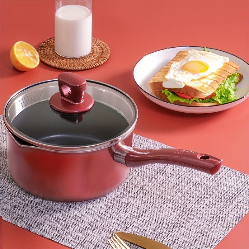 COOKER KING 2.1QT Nonstick Saucepan with Glass Lid – Safe, Even-Heating Daily Pot for All NZ Cooktops