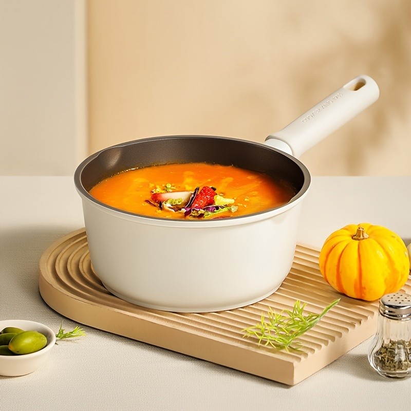 COOKER KING Titanium-Infused Nonstick Saucepan with Lid – Durable PFOA-Free Alloy Pot for All NZ Cooktops