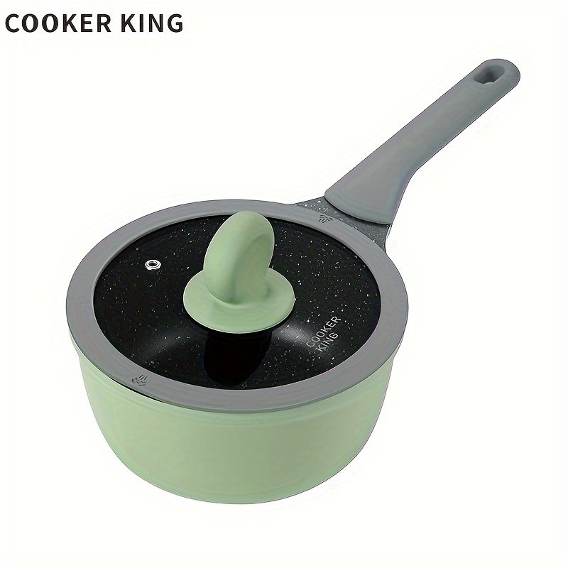 COOKER KING Nonstick Daily-Use Saucepan with Lid – Safe PFOA-Free Design for Smooth Cooking on All NZ Cooktops