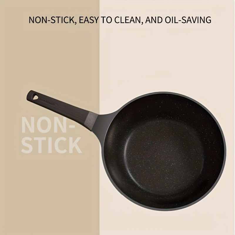 COOKER KING 9.45-Inch Deep Nonstick Fry Pan with Glass Lid – Restaurant-Grade, PTFE/PFOA-Free Skillet for All NZ Cooktops