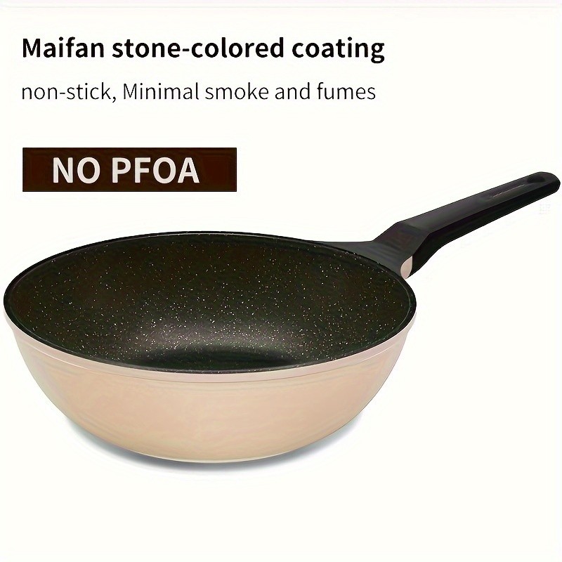 COOKER KING 9.45-Inch Deep Nonstick Fry Pan with Glass Lid – Restaurant-Grade, PTFE/PFOA-Free Skillet for All NZ Cooktops