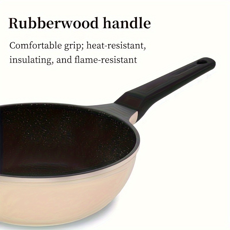 COOKER KING 9.45-Inch Deep Nonstick Fry Pan with Glass Lid – Restaurant-Grade, PTFE/PFOA-Free Skillet for All NZ Cooktops