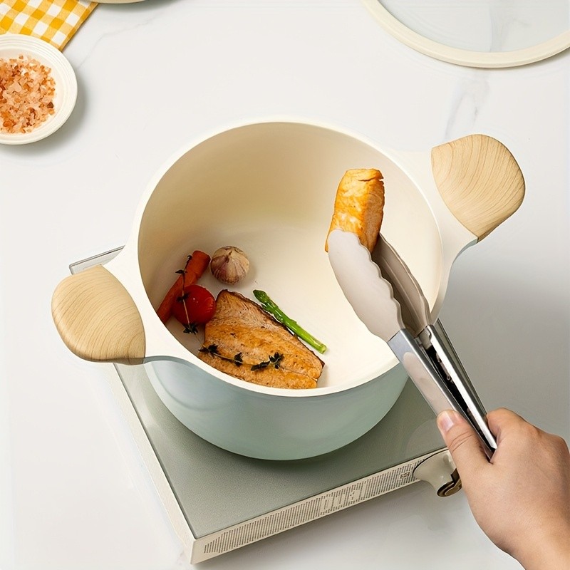 COOKER KING 4.5L Titanium-Ceramic Nonstick Stockpot with Lid – Safe, Even-Heating Family Pot for All NZ Cooktops