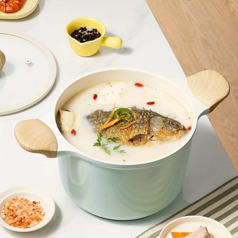 COOKER KING 4.5L Titanium-Ceramic Nonstick Stockpot with Lid – Safe, Even-Heating Family Pot for All NZ Cooktops