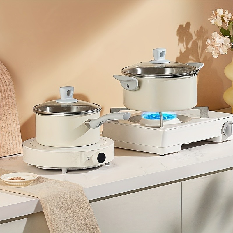 COOKER KING 3.8L Everyday Nonstick Stock Pot with Glass Lid – PFOA-Free Family Cooker for All NZ Cooktops