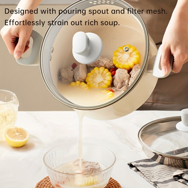 COOKER KING 3.8L Everyday Nonstick Stock Pot with Glass Lid – PFOA-Free Family Cooker for All NZ Cooktops