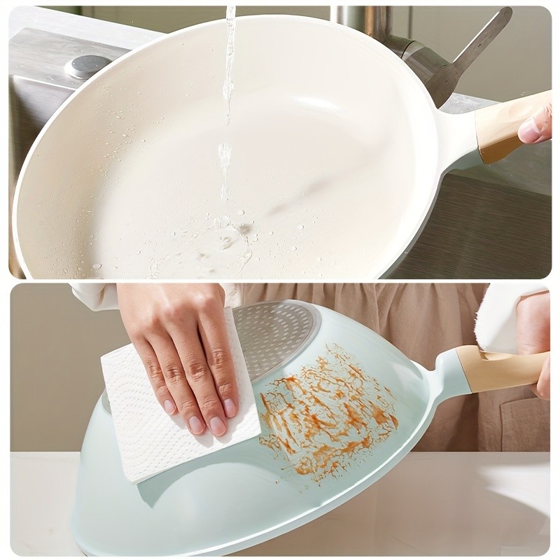 COOKER KING 28cm Titanium-Ceramic Wok with Lid – PFOA/PTFE-Free Stir-Fry Pan with Cool-Touch Handles for All NZ Cooktops