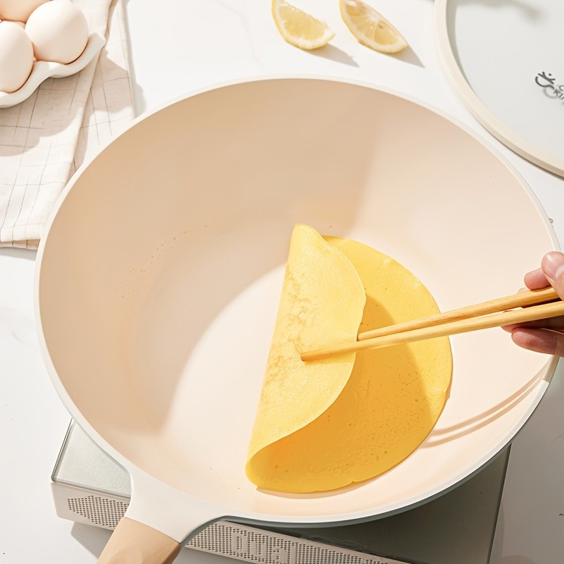 COOKER KING 28cm Titanium-Ceramic Wok with Lid – PFOA/PTFE-Free Stir-Fry Pan with Cool-Touch Handles for All NZ Cooktops