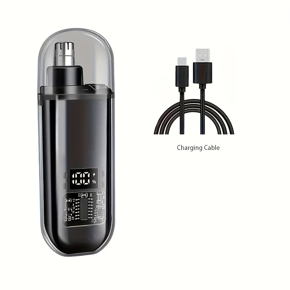 FEIYBA Mini USB Nose Hair Trimmer – Compact, Stylish & Cordless Grooming for Men and Women