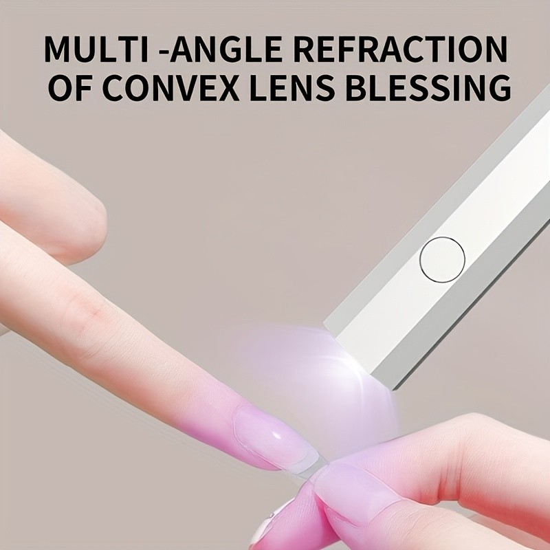 FEIYBA Portable Mini Nail Lamp with Digital Display – Fast Wireless Gel Curing for Home, Travel & Nail Art Anywhere