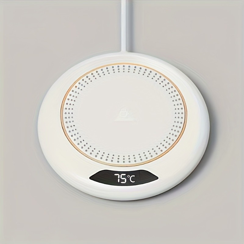 FEIYBA Smart USB Hot Cup Warmer – 3-Temp Heating Pad with 8-Hour Timer for Coffee, Tea & Daily Hot Drinks