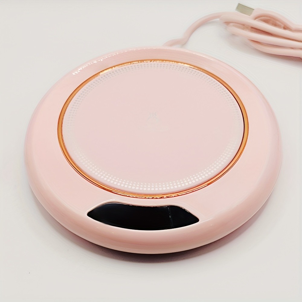 FEIYBA Smart USB Hot Cup Warmer – 3-Temp Heating Pad with 8-Hour Timer for Coffee, Tea & Daily Hot Drinks