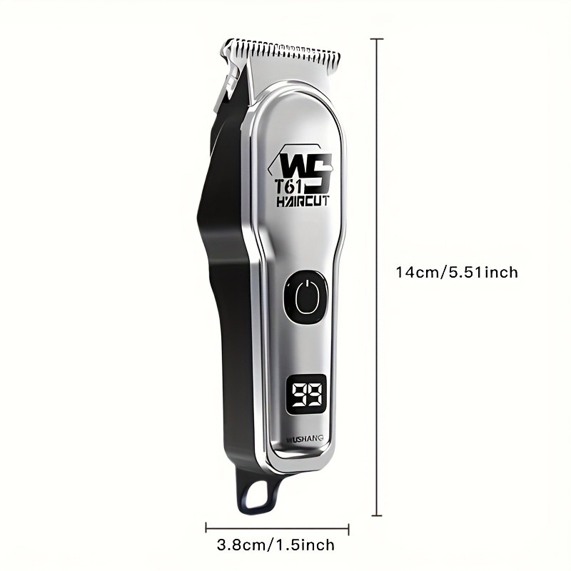 FEIYBA Professional Men’s Hair Clipper Set with Digital Display – USB Grooming Kit with Multiple Combs for Barbers & Home Styling