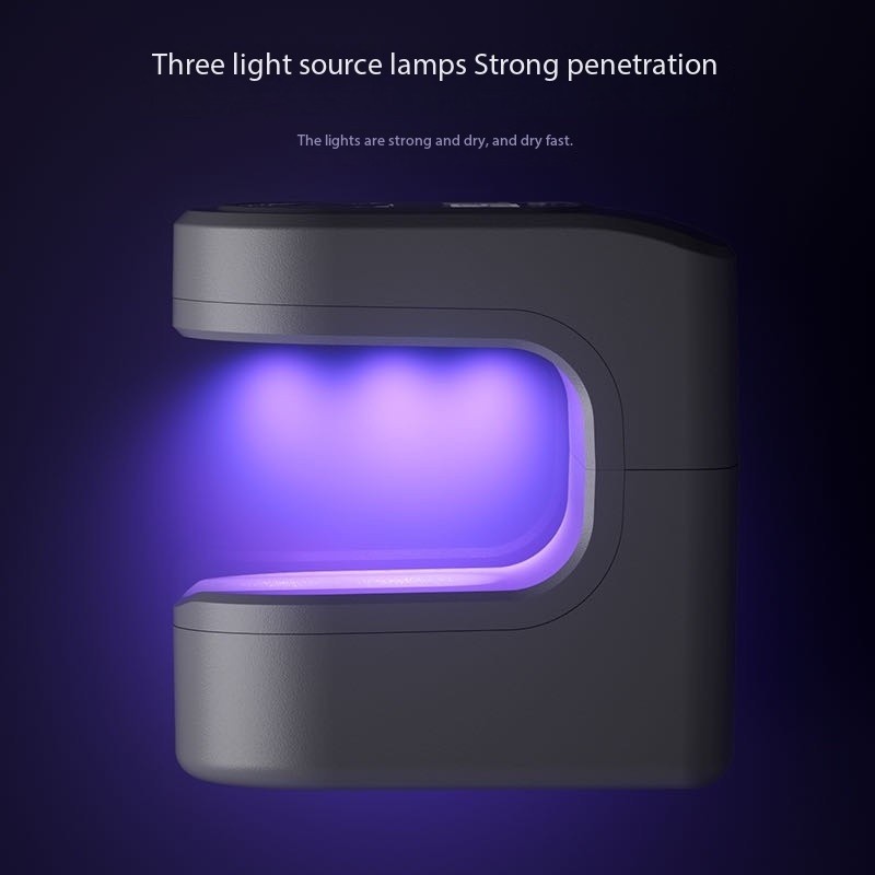 FEIYBA Mini Wireless Nail Enhancement Lamp with Digital Display – Portable USB Gel Curing Light for Manicures & Pedicures