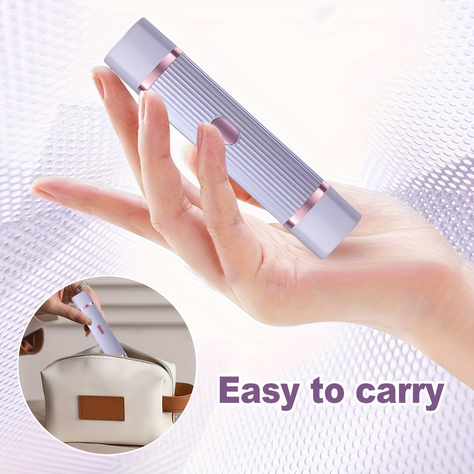 FEIYBA Dual-Head Women’s USB Hair Trimmer – Pastel Pink Full-Body Shaver with Long-Lasting Lithium Power