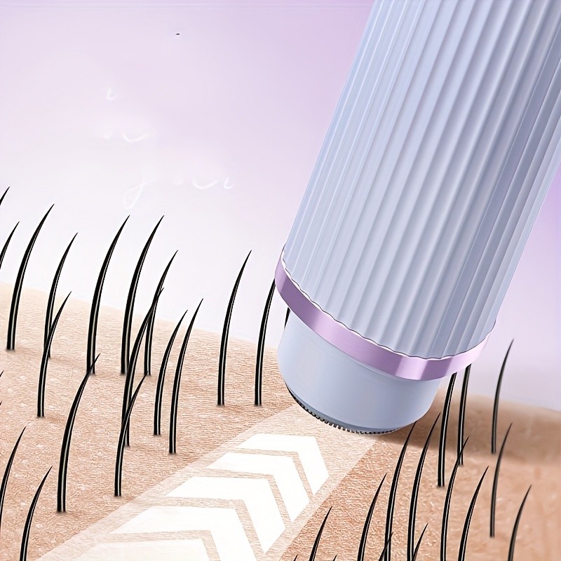 FEIYBA Dual-Head Women’s USB Hair Trimmer – Pastel Pink Full-Body Shaver with Long-Lasting Lithium Power