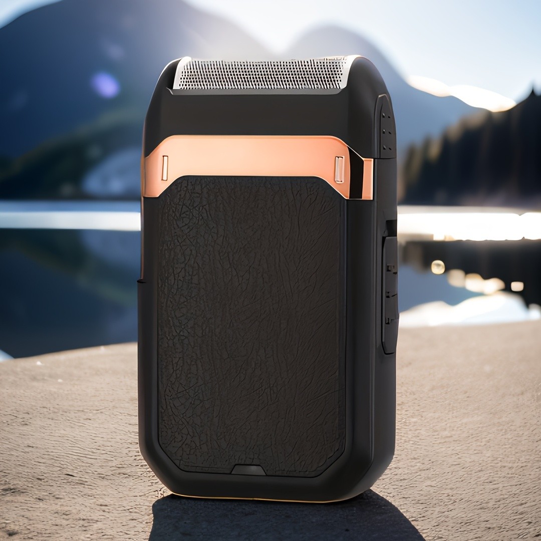 FEIYBA 2-in-1 USB Electric Shaver with Pop-Up Trimmer – Long-Life Wet & Dry Razor for Smooth, Portable Grooming