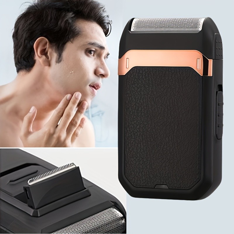 FEIYBA 2-in-1 USB Electric Shaver with Pop-Up Trimmer – Long-Life Wet & Dry Razor for Smooth, Portable Grooming