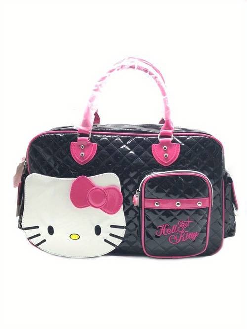 Sanrio Large Capacity Hello Kitty Luggage Bag – Y2K Style Travel & Crossbody Handbag Pink Accessories • Stylish & Functional • Ideal for Business Trips & Vacations