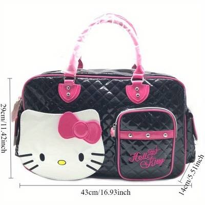 Sanrio Large Capacity Hello Kitty Luggage Bag – Y2K Style Travel & Crossbody Handbag Pink Accessories • Stylish & Functional • Ideal for Business Trips & Vacations
