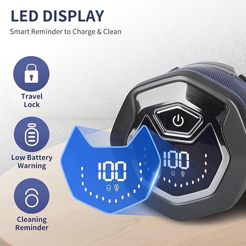 FEIYBA 6-Speed Cordless Electric Shaver with Spare Blade Mesh – Long-Life USB Razor for Smooth, Powerful Men’s Grooming