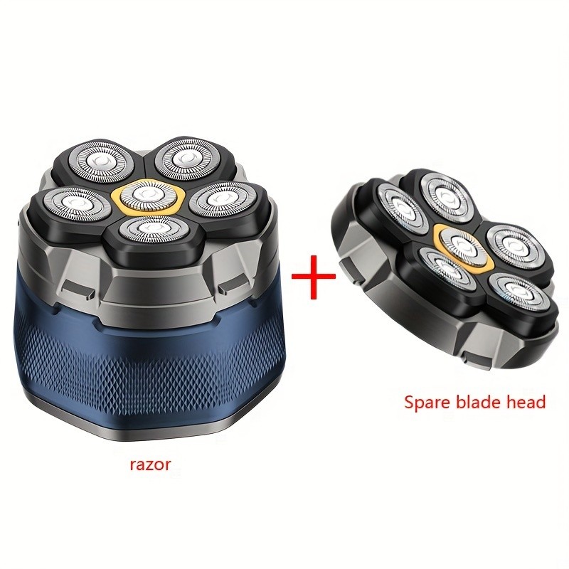 FEIYBA 6-Speed Cordless Electric Shaver with Spare Blade Mesh – Long-Life USB Razor for Smooth, Powerful Men’s Grooming