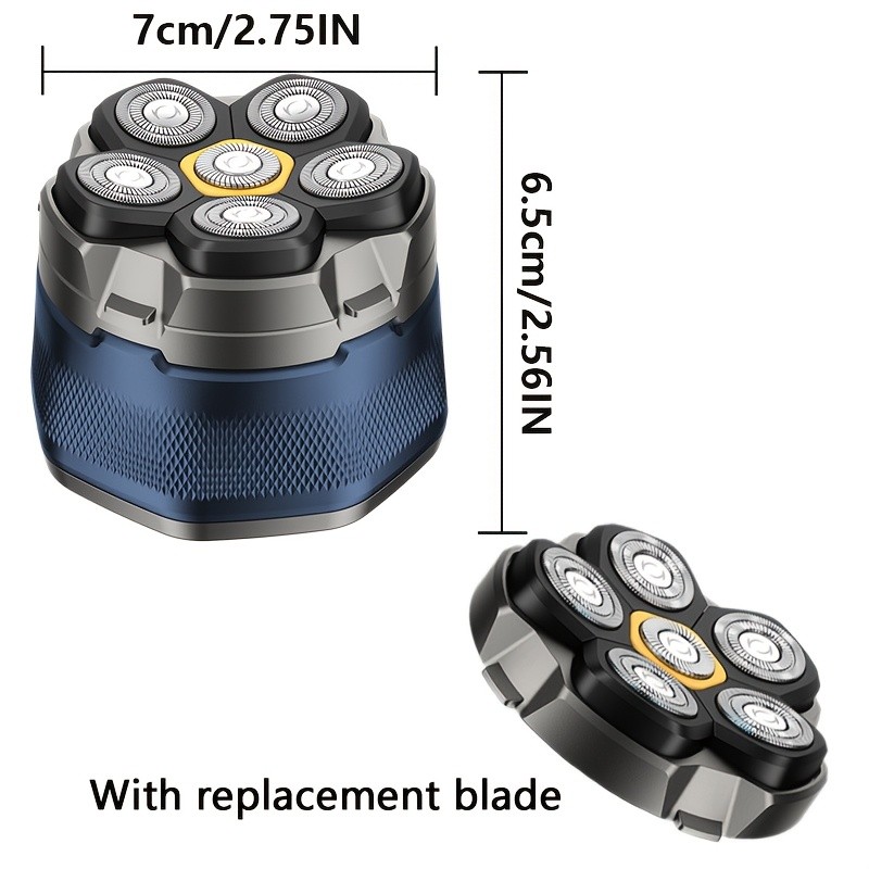 FEIYBA 6-Speed Cordless Electric Shaver with Spare Blade Mesh – Long-Life USB Razor for Smooth, Powerful Men’s Grooming