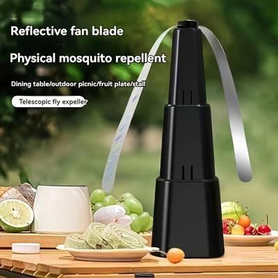 STNYNY Electric Fly Swatter – 3-Mode Wind, 360° Rotating, Battery-Powered Pest Control Tool Portable • Indoor/Outdoor Use • Ideal for Camping & Parties • Modern Durable ABS Design