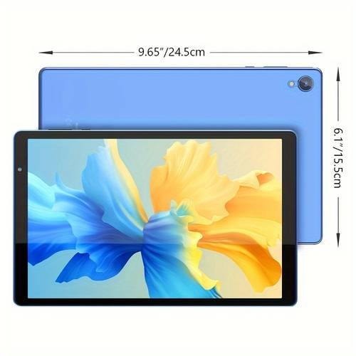 FITIFUN 10-Inch Android Tablet – Quad-Core, 4GB RAM, 32GB Storage, 1TB Expandable, IPS HD Display (Blue) Android 14/15 • WiFi 6 • Dual Cameras • Large Battery • Type-C Charging