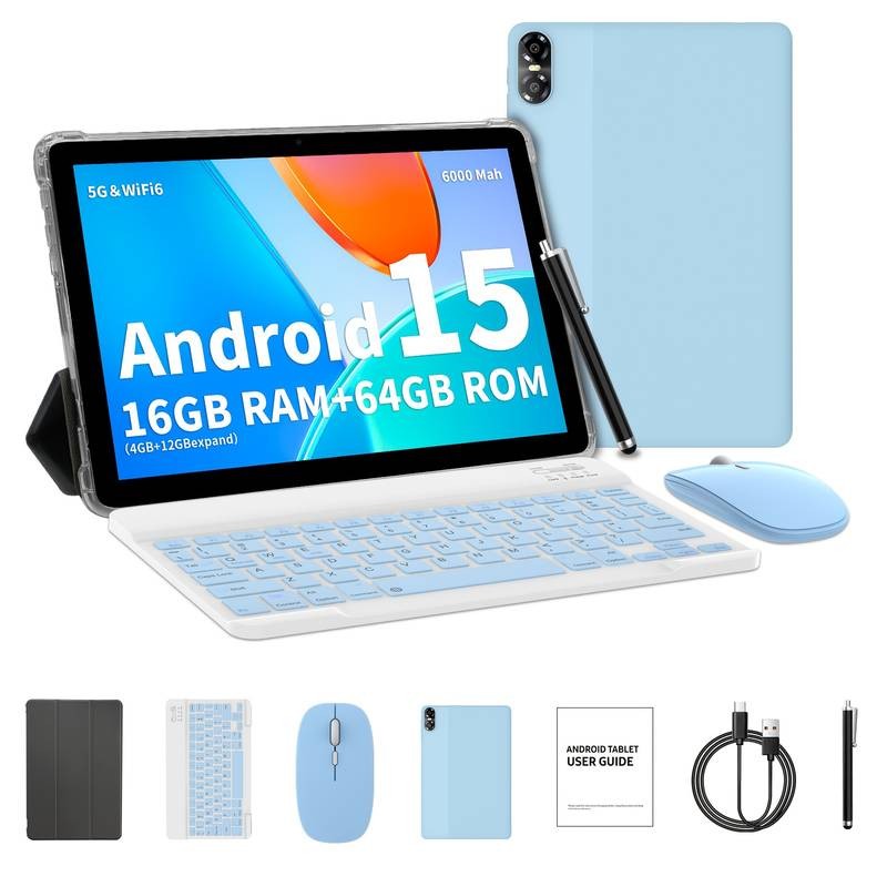 Android Tablet 2-in-1, 10.1-Inch Android 15 – Fast, Flexible & Ready for Everyday Use