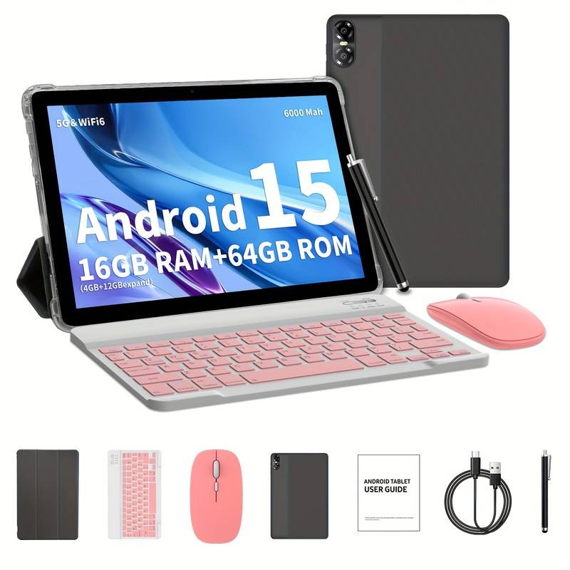 Android Tablet 2-in-1, 10.1-Inch Android 15 – Fast, Flexible & Ready for Everyday Use