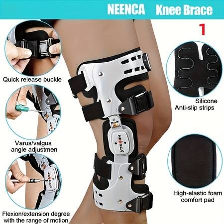 NEENCA Adjustable Knee Brace – Strong Stabilisation for ACL, MCL & PCL Support