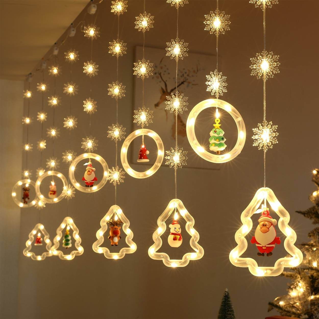 USB-Powered LED Christmas Tree Lights – 8-Mode Dimmable Fairy Lights with Remote