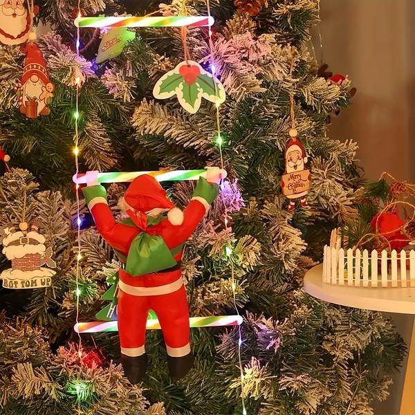 LED Christmas Ladder Light – Vintage Festive Charm with Battery Box Power
