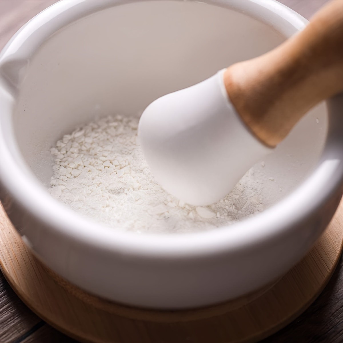 CEEFU Porcelain Mortar & Pestle with Lid – Durable Non-Slip Grinder for Spices, Herbs, Pills & Pesto