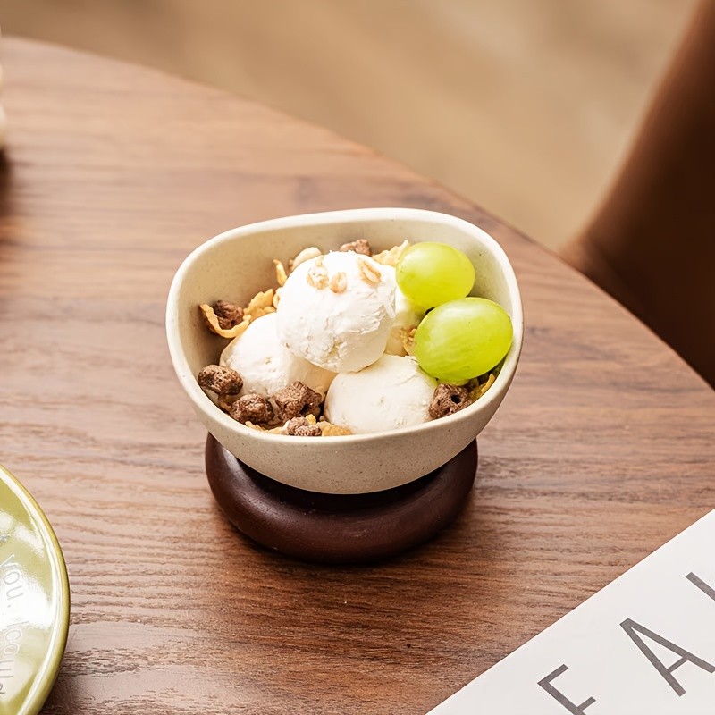 CEEFU Heart-Shaped Porcelain Dessert Bowls – Handmade Ceramic Cups for Ice Cream, Berries & Festive NZ Table Settings