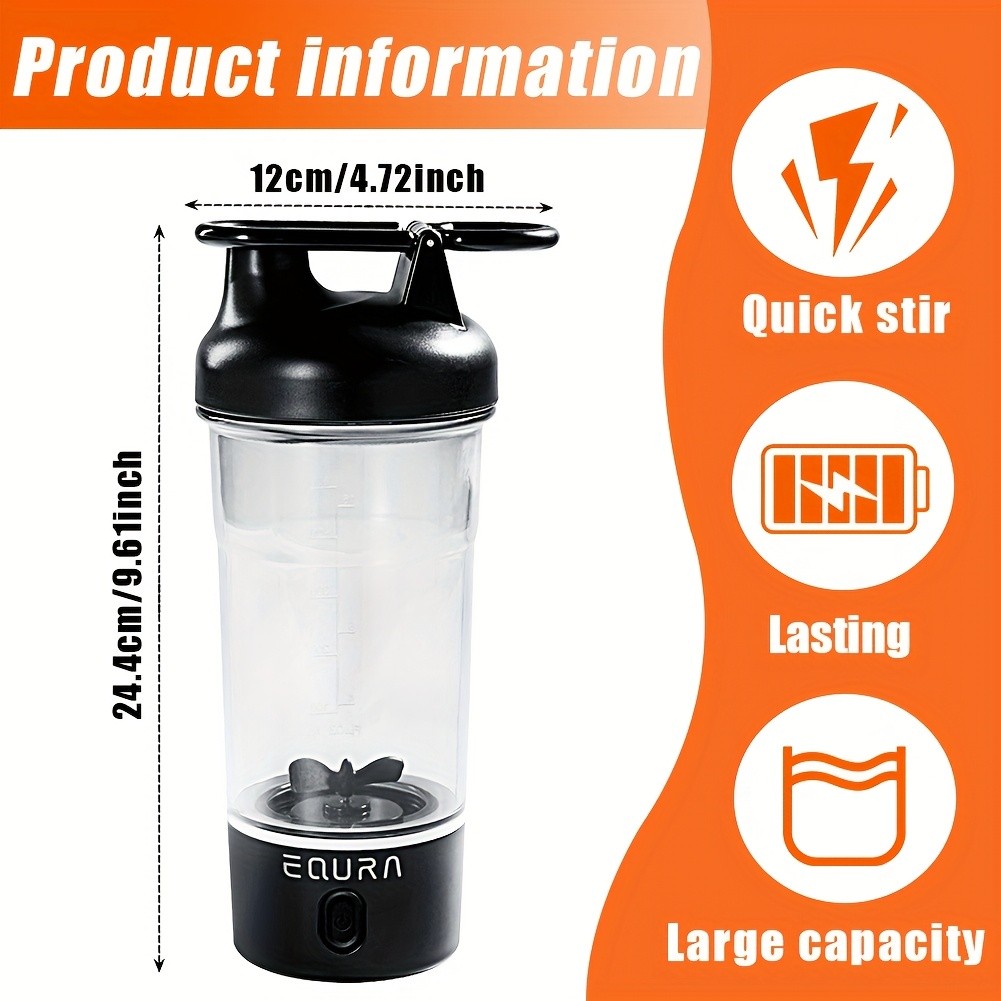 eQUra 750ml Pulse Electric Blender Cup – Dual-Mode Portable Protein Shaker & Smoothie Maker for Active NZ Lifestyles