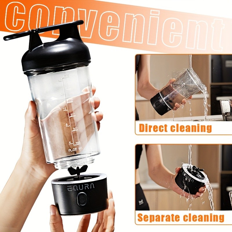 eQUra 750ml Pulse Electric Blender Cup – Dual-Mode Portable Protein Shaker & Smoothie Maker for Active NZ Lifestyles