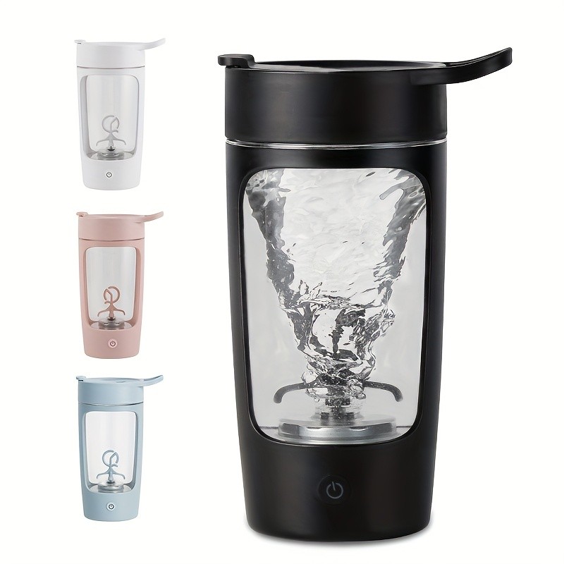 eQUra 650ml Automatic Blender Cup – USB Rechargeable One-Button Mixer for Protein & Coffee Powders with Gift-Ready Design