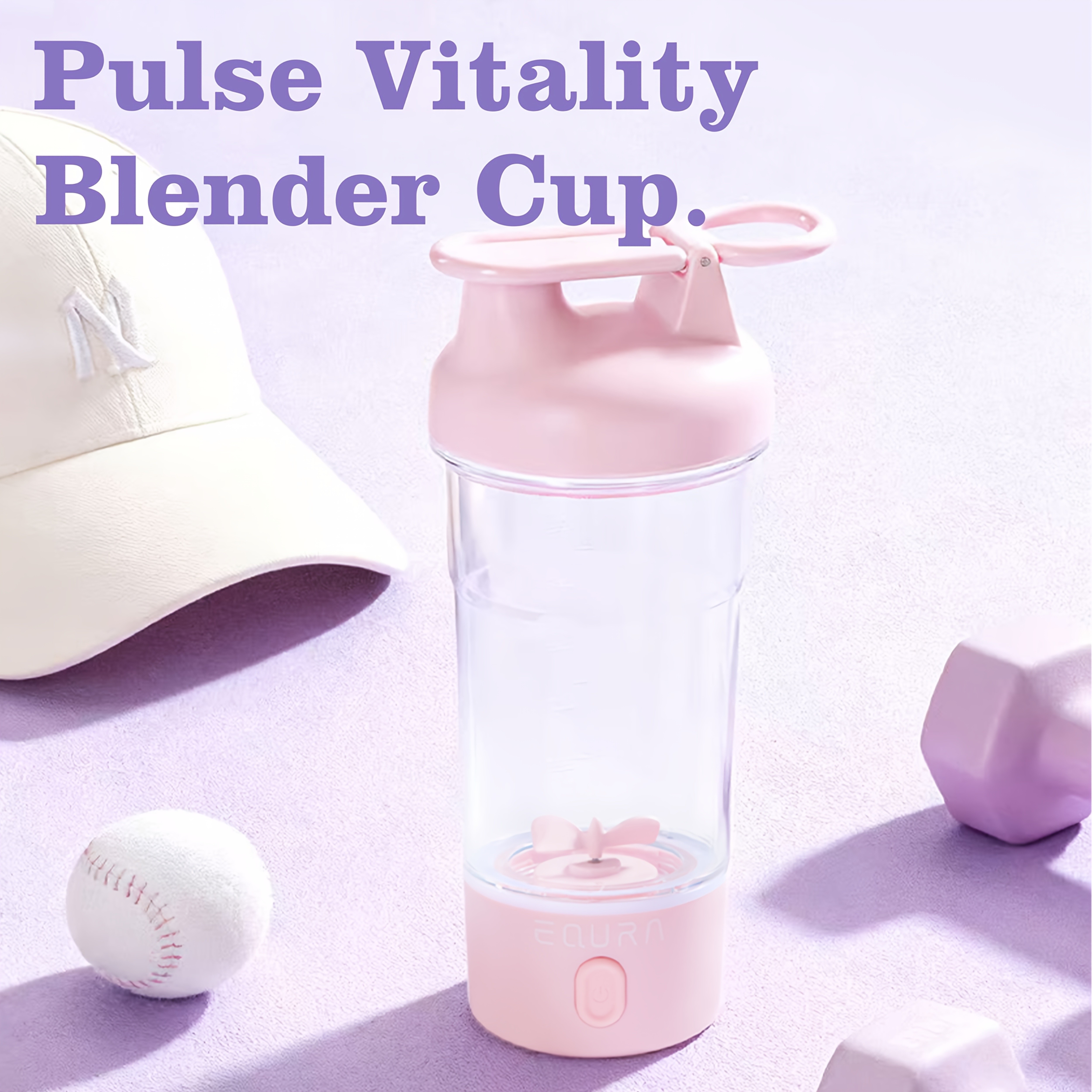 eQUra Portable Tritan Water Bottle with Capacity Scale – Shatterproof Single-Spout Hydration Bottle for Gym, Camping & Outdoor Use