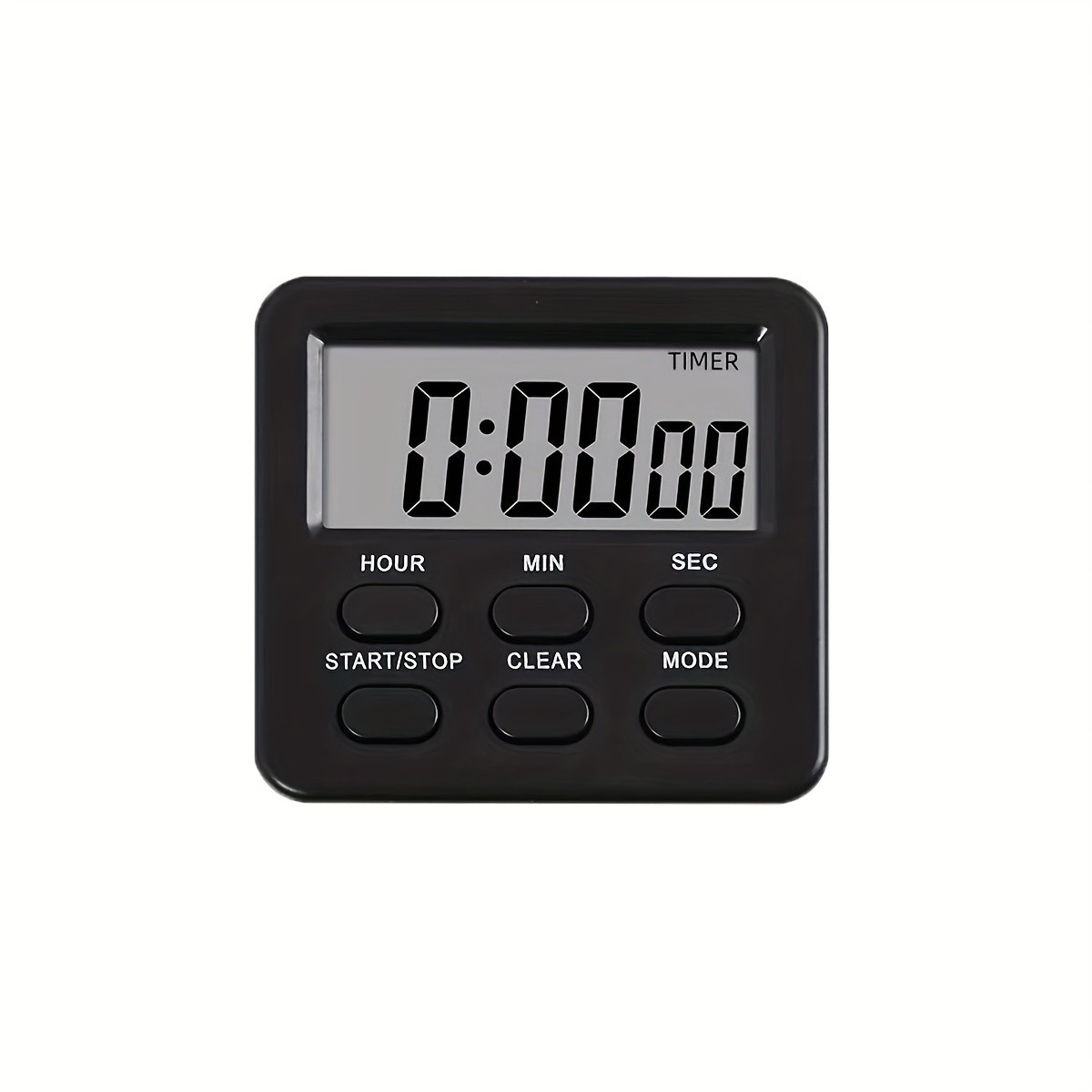 KT THERMO Digital LCD Alarm Clock & Multi-Mode Timer – 24-Hour Display with Memory, Count-Up/Down & Stand/Hanging Hook