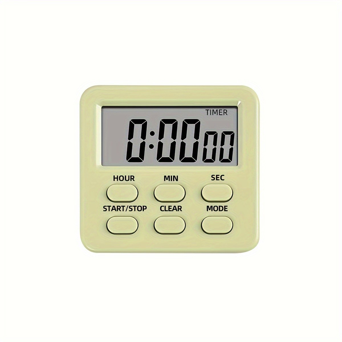 KT THERMO Digital LCD Alarm Clock & Multi-Mode Timer – 24-Hour Display with Memory, Count-Up/Down & Stand/Hanging Hook