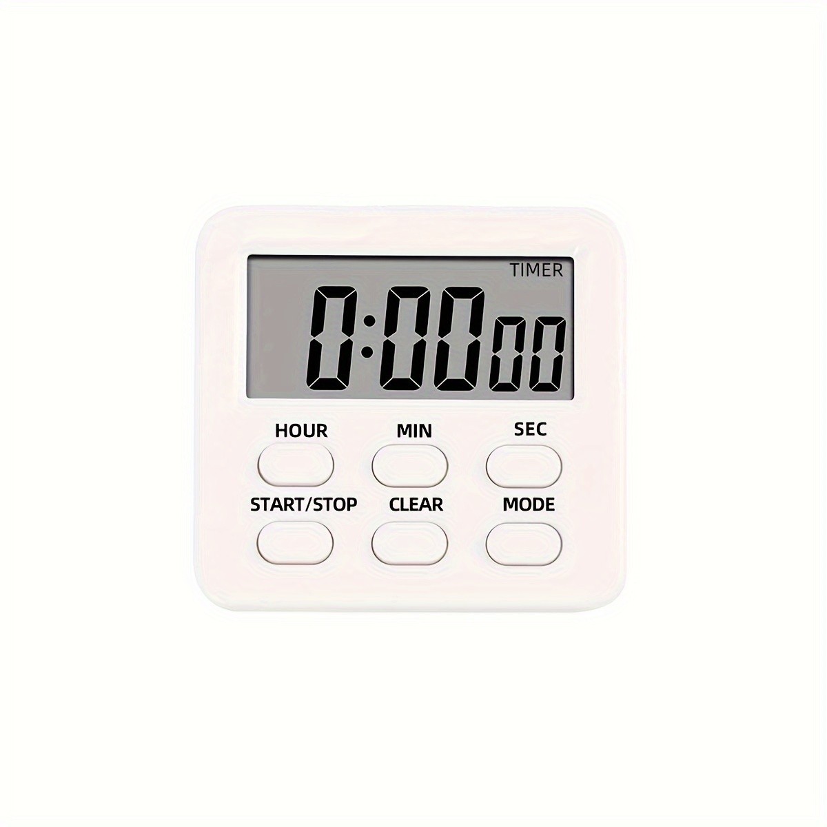 KT THERMO Digital LCD Alarm Clock & Multi-Mode Timer – 24-Hour Display with Memory, Count-Up/Down & Stand/Hanging Hook