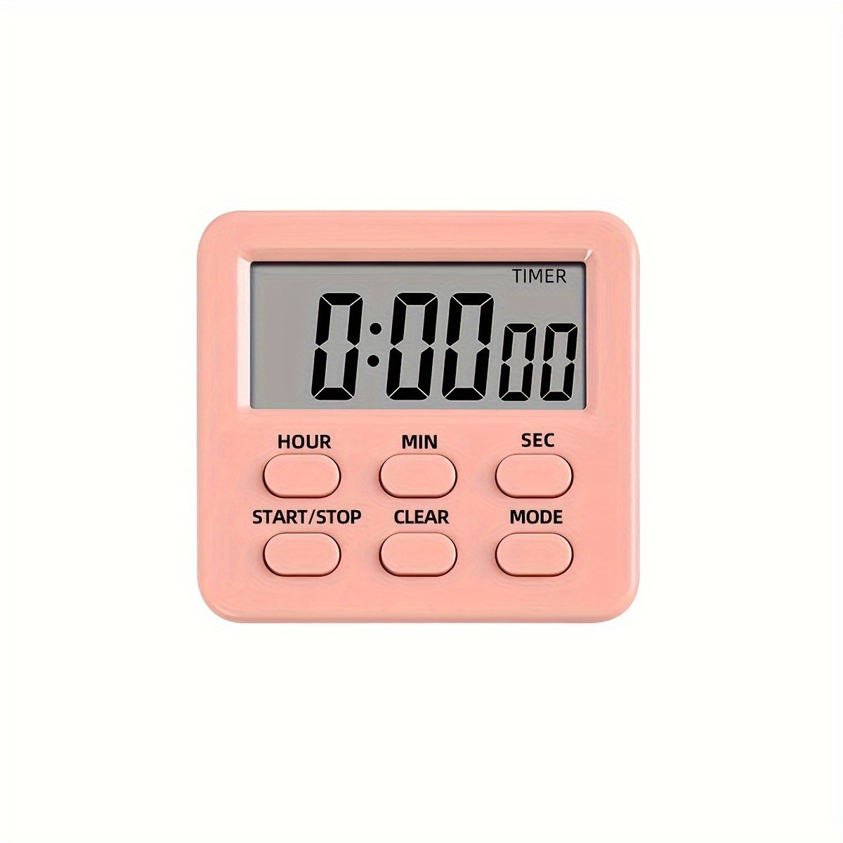 KT THERMO Digital LCD Alarm Clock & Multi-Mode Timer – 24-Hour Display with Memory, Count-Up/Down & Stand/Hanging Hook