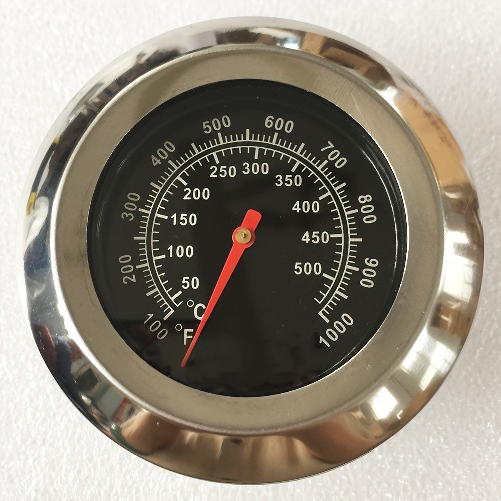 KT THERMO 7.62cm Stainless Steel Grill Thermometer – Precision BBQ & Smoker Temperature Gauge for Outdoor Cooking