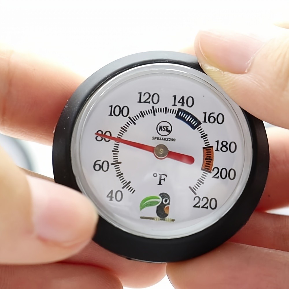 KT THERMO Clip-On Stainless Steel Coffee & Food Thermometer – Anti-Scald Instant Read Gauge for Pour-Over, Tea, Milk & Meat Cooking