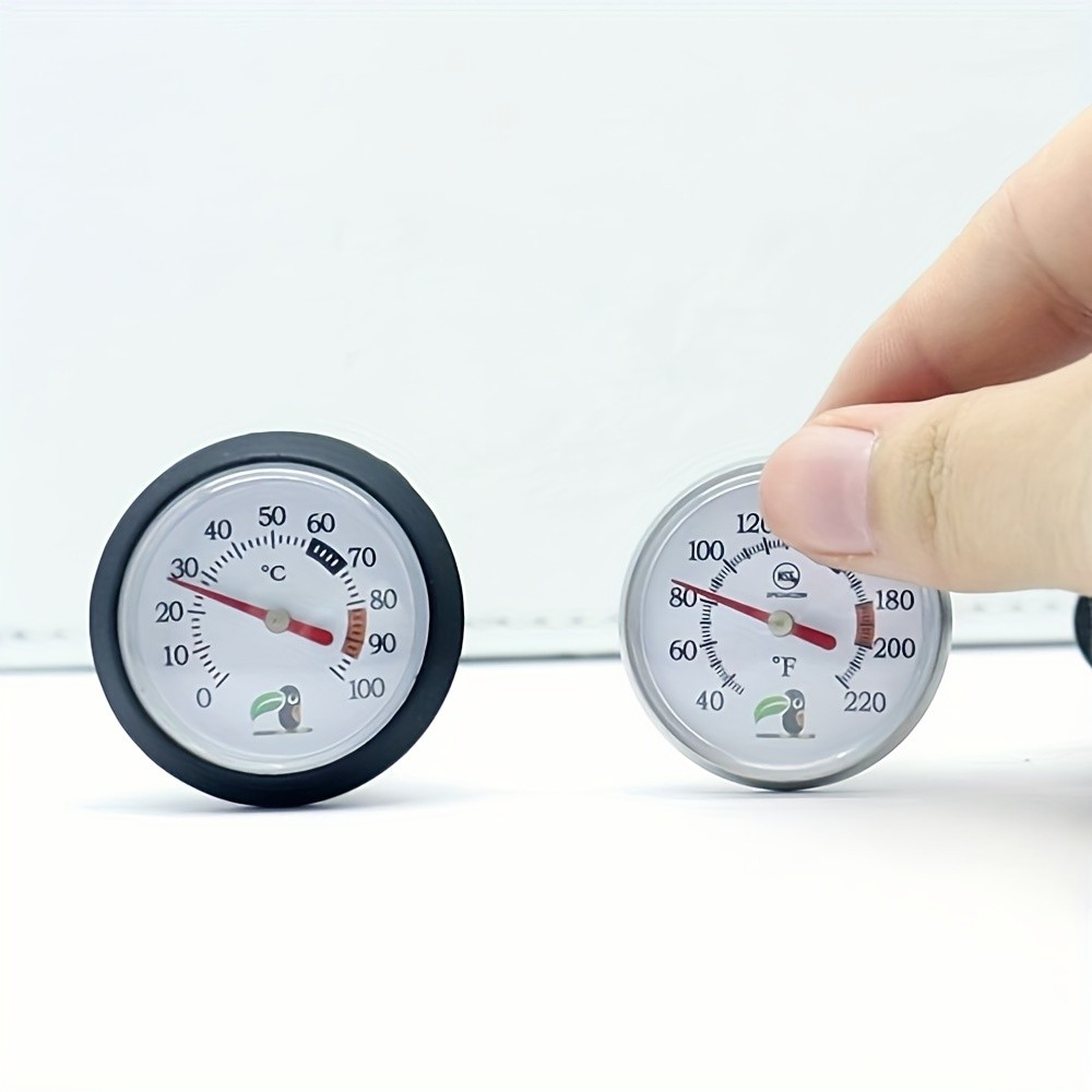 KT THERMO Clip-On Stainless Steel Coffee & Food Thermometer – Anti-Scald Instant Read Gauge for Pour-Over, Tea, Milk & Meat Cooking